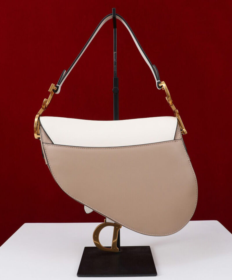 Christian Dior Saddle Bag With Strap Pink
